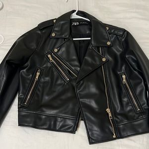 Zara leather jacket